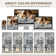 Modern Area Rug Abstract Machine Washable Rugs with Non-Slip Backing, Stain Resistant Large Area Rugs for Living Room Bedroom