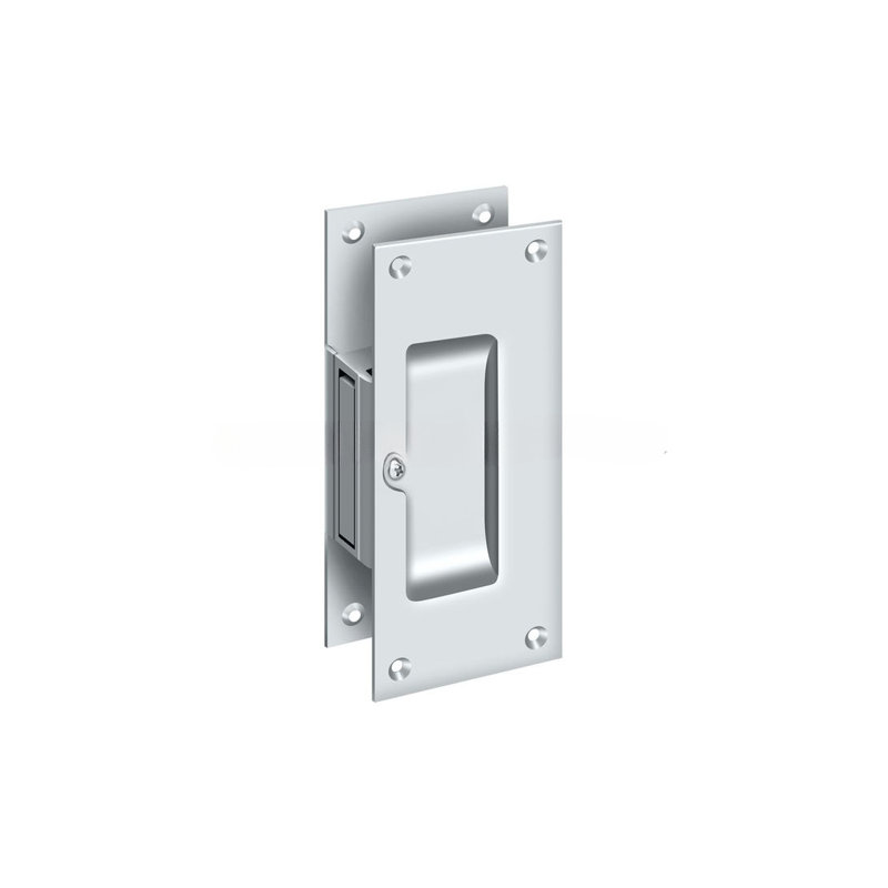 Brass Shutter / Door Accessory, Polished Chrome