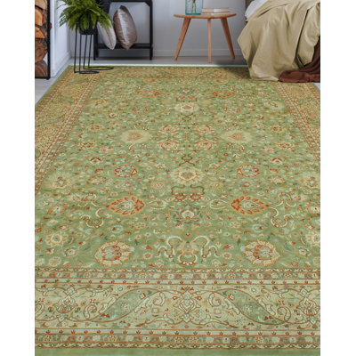 Pak-Persian Deysi Lt. Green Rug