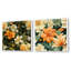 «Mango Bloom», motif tropical I - ensemble de 2 collages floraux carrés-101850619-101850622