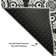 Premium Machine Washable Prisco Black Rug