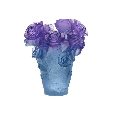 Rose Passion Handmade Crystal Table Vase