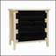 Buffet 3 tiroirs avec tablettes réglables, armoire de rangement avec tiroirs décorés de corde tissée à la main pour le vestibule de la cuisine du salon