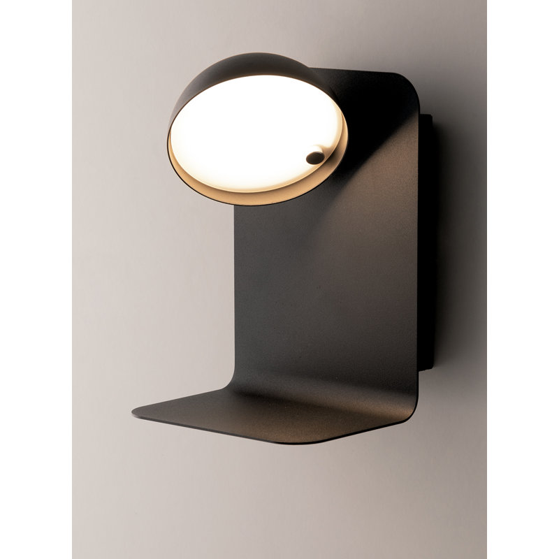 Colunga LED Flush Mounted Sconce, Black