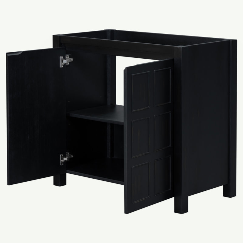 [Cabinet seulement] Meuble-lavabo de salle de bain 36 po - Espresso rétro