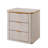 24" Fluted Nightstand With 3 Drawers, Mid Century Modern Wood Night Stand With Metal Handle-568237623