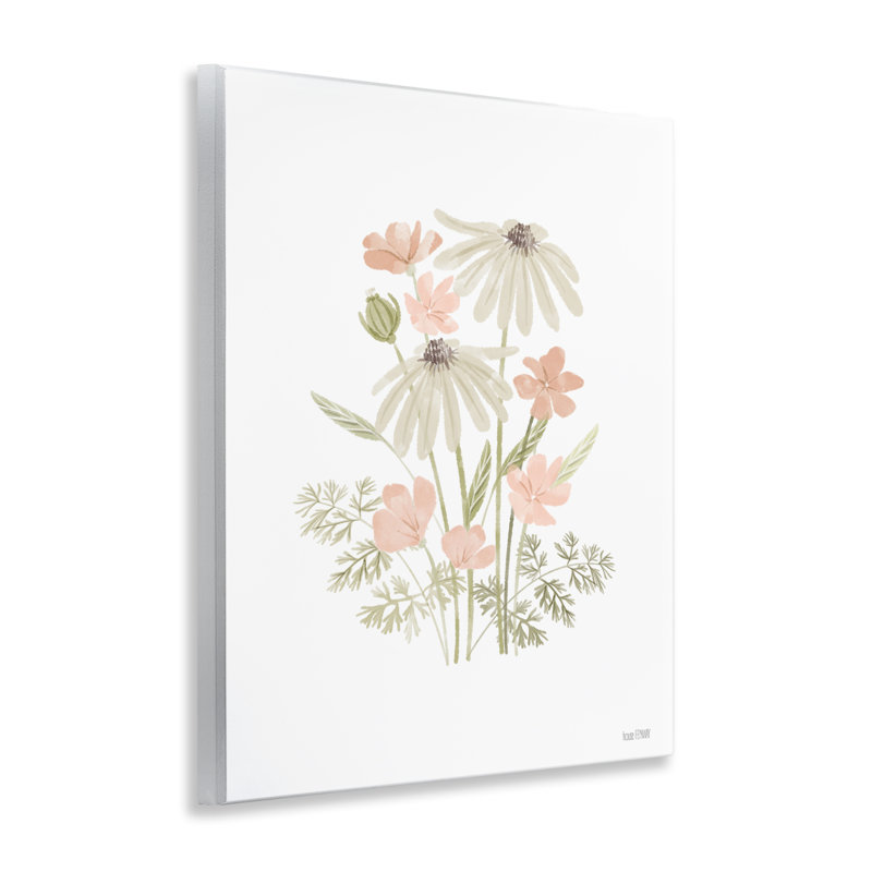 "Subtle Wild Blooms", art mural sur bois par House Fenway