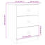 vidaXL Bedside Cabinet ALTA 41x35x55.5 Solid Wood Pine-1323600168