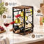 6 - Bottle Wine Bottle Rack in Black