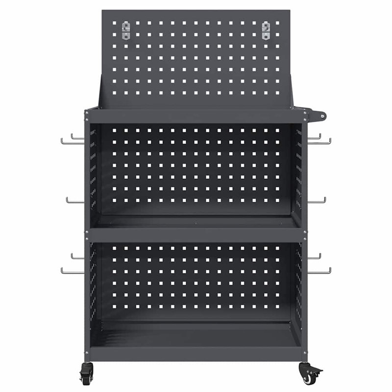 Tool Trolley Manual 65 X 35 X 111 Cm Cold-Rolded Steel, Anthracite