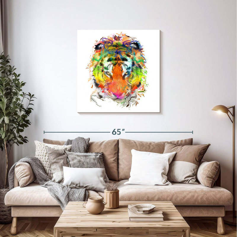 Crowle Tiger Paint, 36" H x 36" W