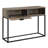 Rustic Oak And Black Writing Table, Drawer Shelf Home Living Space & Desk With Shelf, Build, Resistance To Scratches Fading For Use