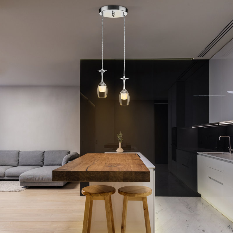  Luminaire suspendu en verre transparent Home Home