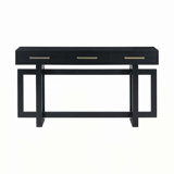 Elegant Console Table with Three Drawers for Various Rooms, Enhancing Space and Style.
