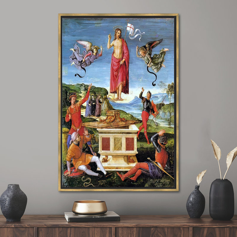 Print on Canvas, 50 cm H x 70 cm W, Gold Floater Framed