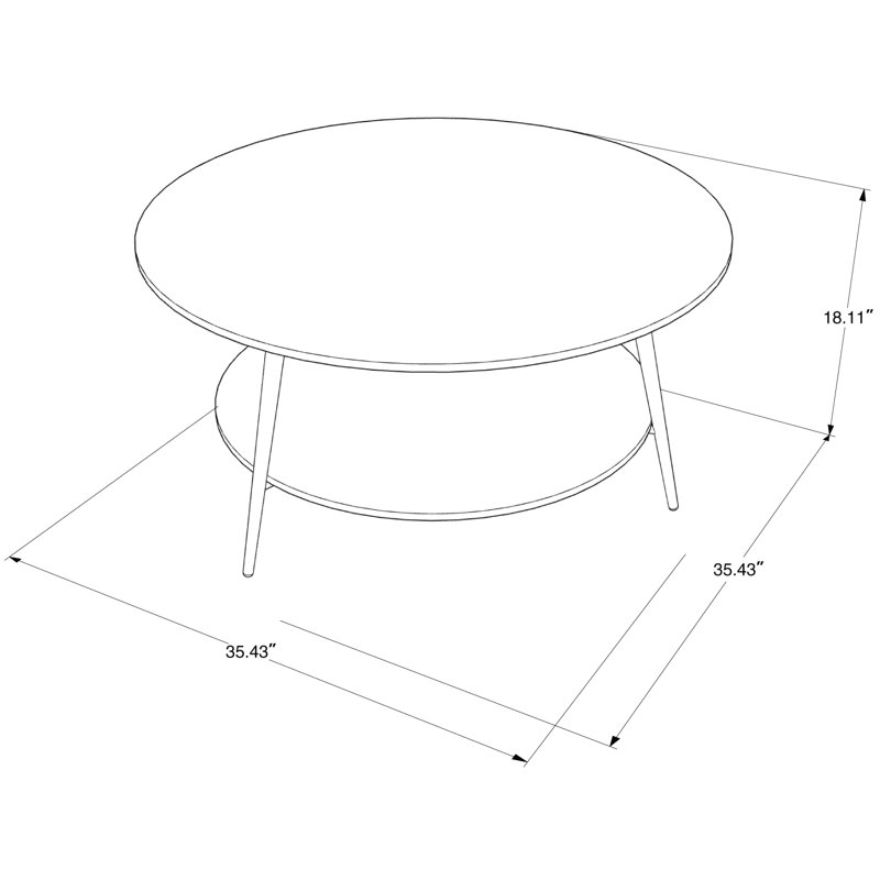 Ensemble de tables basses 2 pièces Aspacia, Brun foncé