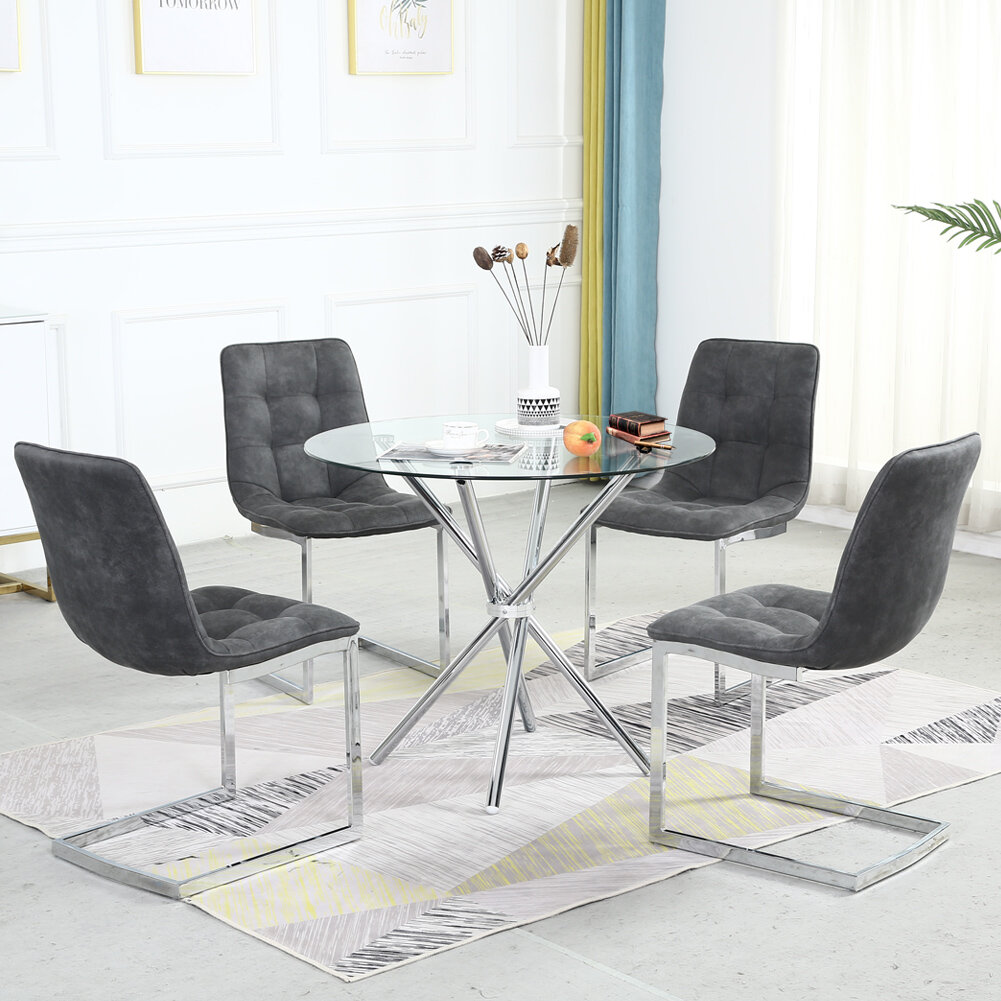 Small Round Office Table  Small table and chairs, Office table and chairs, Office  table decor