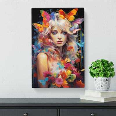Fairy Pop Art - Wrapped Canvas
