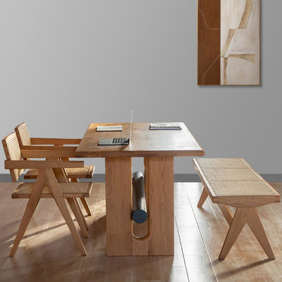 Classic solid wood dining table set