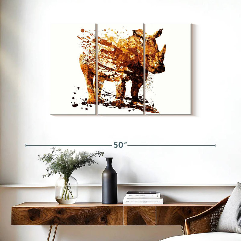 Brampt Rhino Color Splatter, 24" H x 38" W