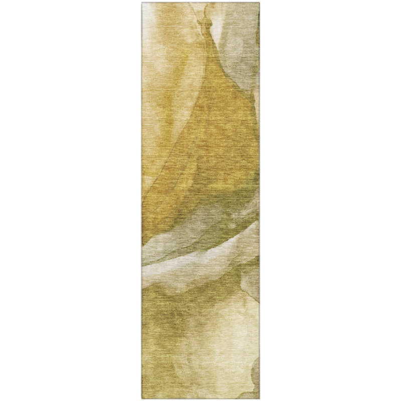 Premium Machine Washable Mayfield AMF1937 Abstract Rug, Runner 2'3" x 7'6"