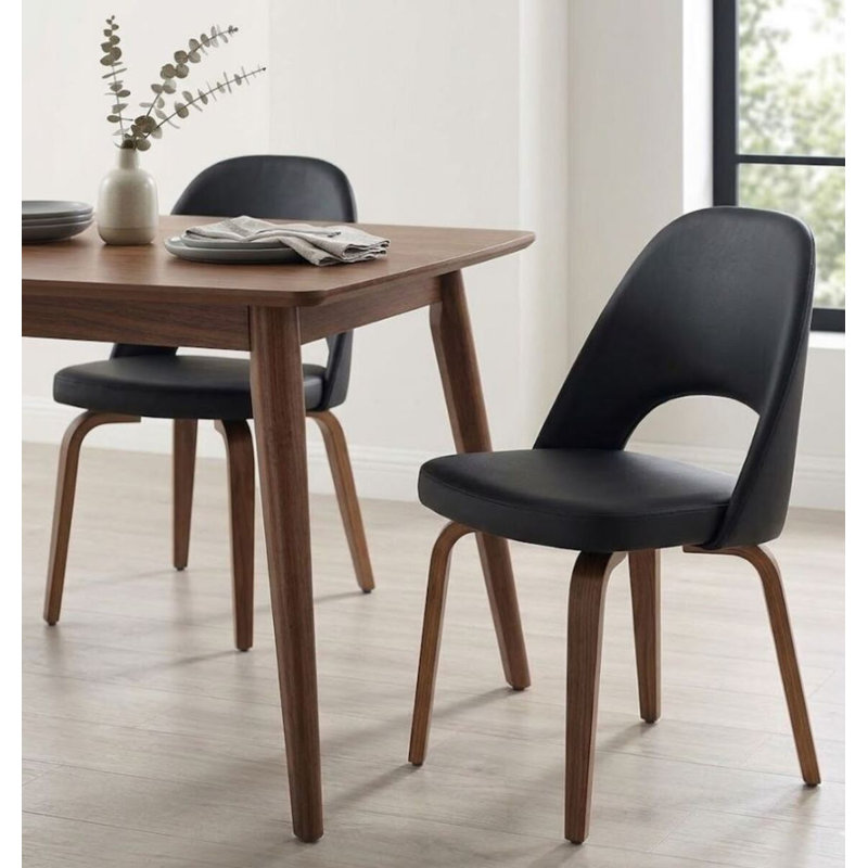 Chaise Yboor Pu, Noir