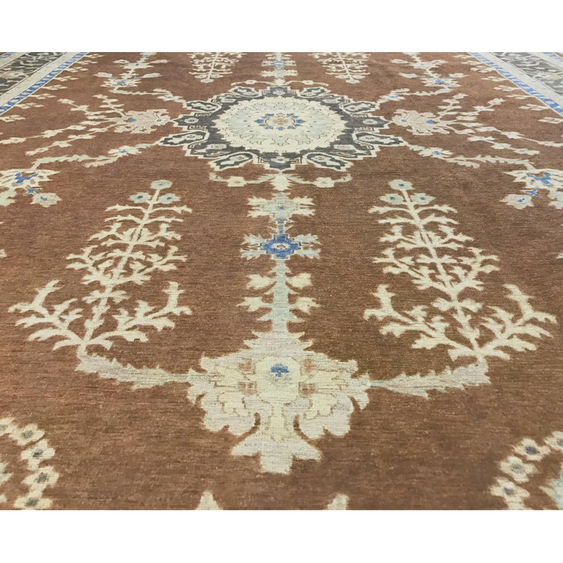 Boho Chic Ziegler Lory Rust/Charcoal Wool Rug - 10'0'' X 13'9''