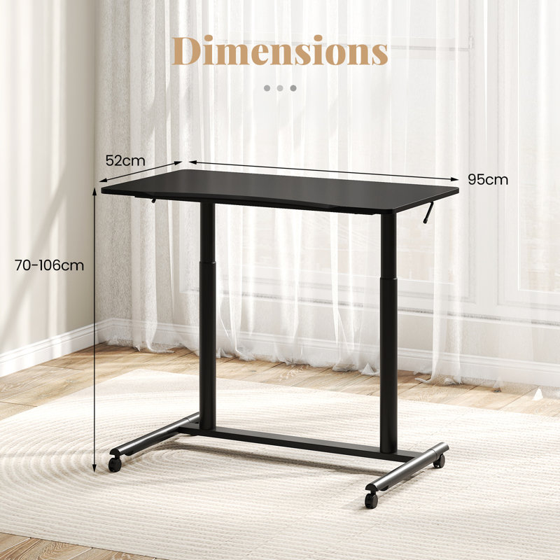 Metal Base Computer Desk