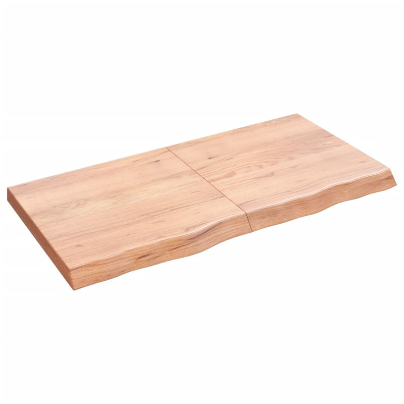 Ayluardo 120cm Solid Wood Bathroom Vanity Top, Light Brown