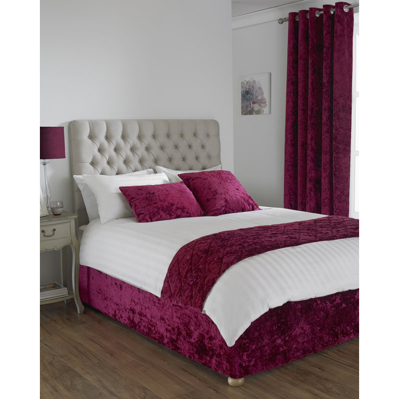 Verona Bed Skirt, Double (4'6), Wine