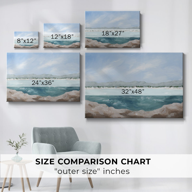 «Turquoise Isle III», toile tendue avec châssis, H 12 po x l 18 po