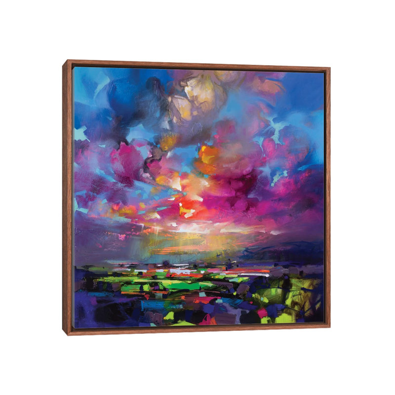 «Highland Proximity» par Scott Naismith - reproduction d'art, H 37 po x l 37 po x P 1,5 po, Toile classique avec cadre brun