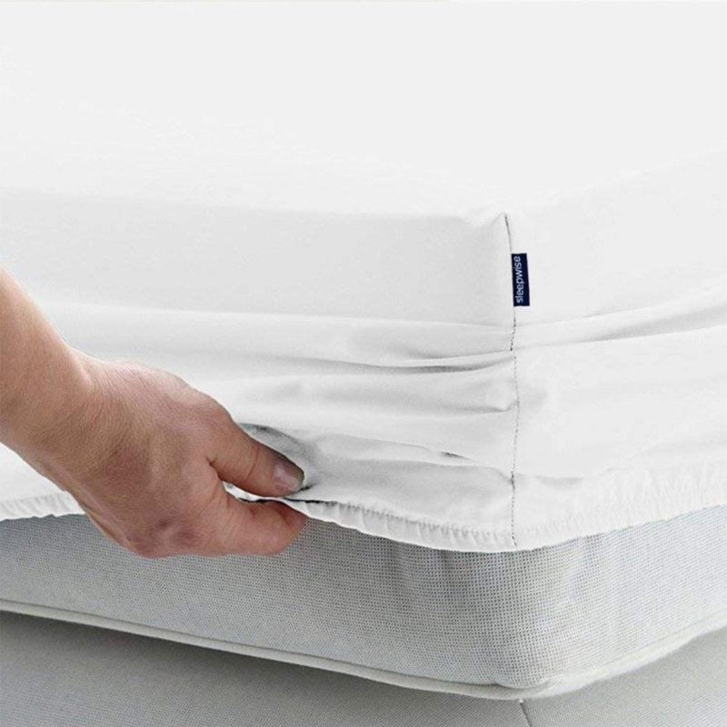 Microfiber Fitted Sheet, White, 140 x 200cm