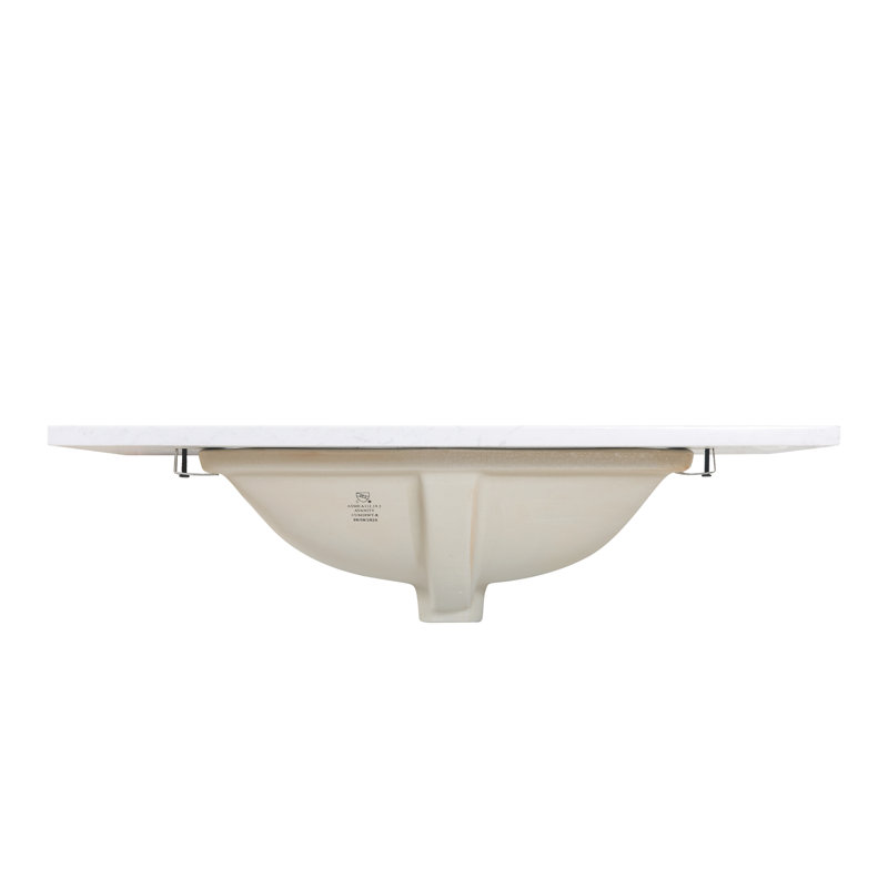 Altair 31" Aosta White Composite Stone Vanity Top with Sink