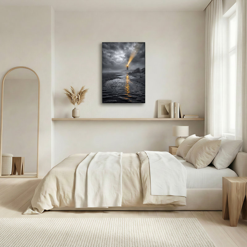 «Lighthouse Beam», reproduction d'art sur toile, ensemble de 1, 18"H x 12"W, Wrapped Canvas