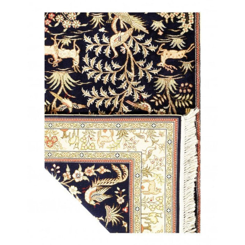 Prabh Oriental Area Rug in Blue