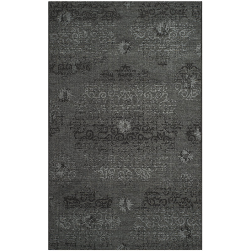 Tapis oriental noir / gris Chipp Ongar