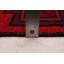 Tapis de couloir unique en laine 3 pi 5 po x 13 pi 3 po Melis Rouge