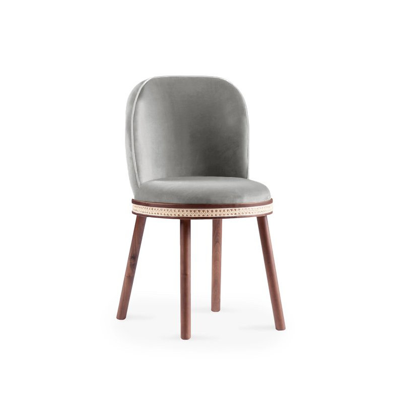 Alma Upholstered Dining Chair, Fog