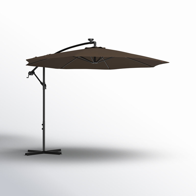 Parasol en porte-à-faux 10 po Caillo, Café