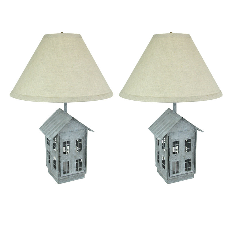 Ensemble de lampes de table grises 22 po Kooper