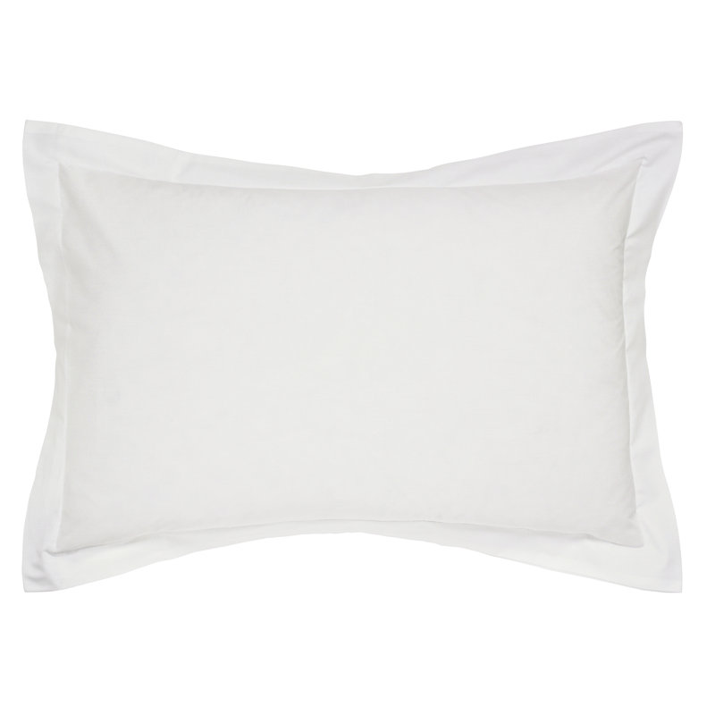 HELENA SPRINGFIELD PLAIN DYE 180 Thread Count Plain Cotton Blend Pillowcase, White