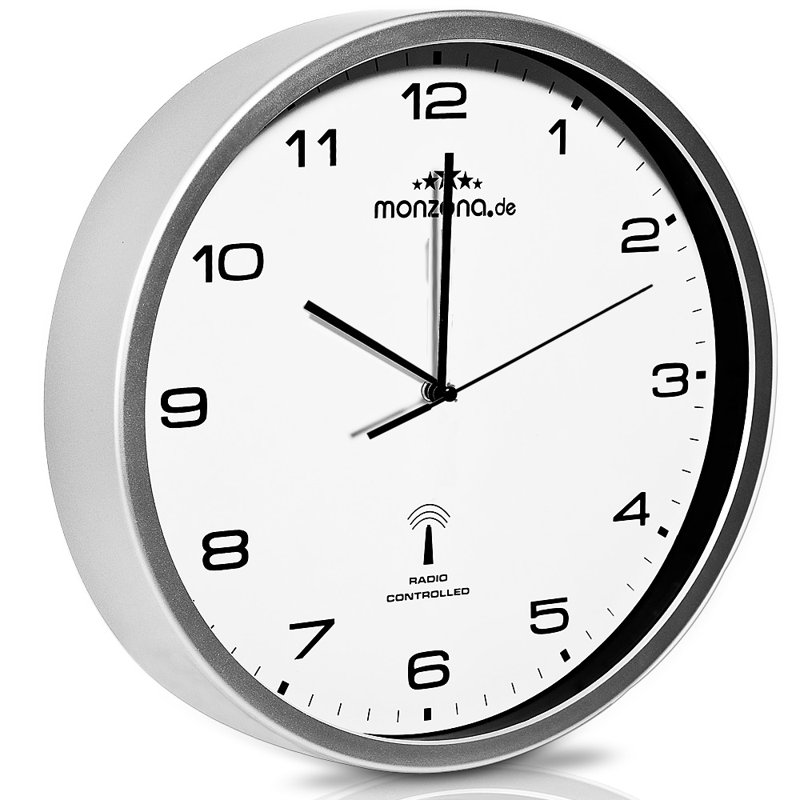 Kamps Wall Clock, Silver