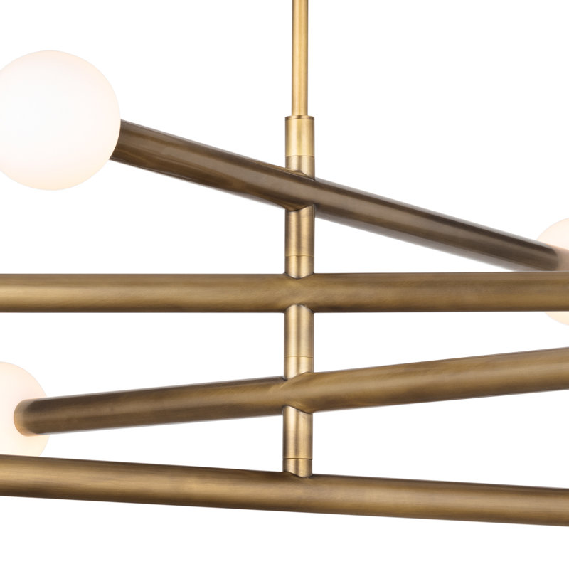 Beaubien Chandelier, Natural Brass