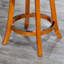 Tabourets de bar pivotants rembourrés en bois avec dossier en X-223676274-223676273