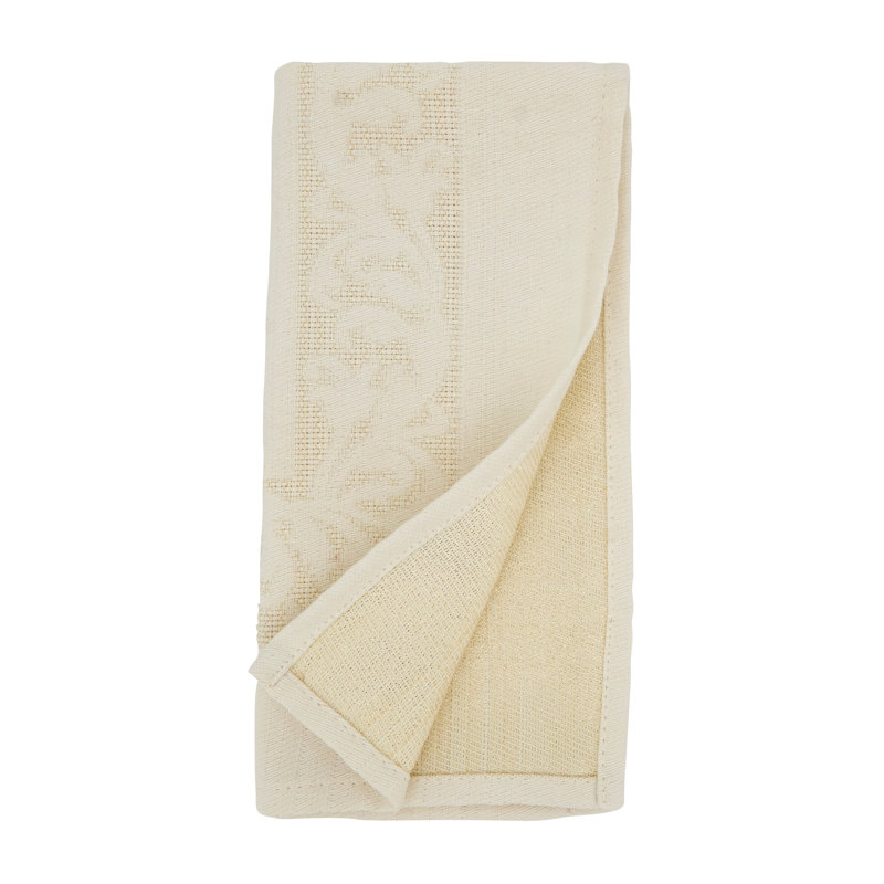 Clementine Collection Polyester Floral Square Napkin