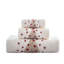 Ensemble de serviettes de Noël 3 pièces Durand Home Decor Xmas Premium Luxury