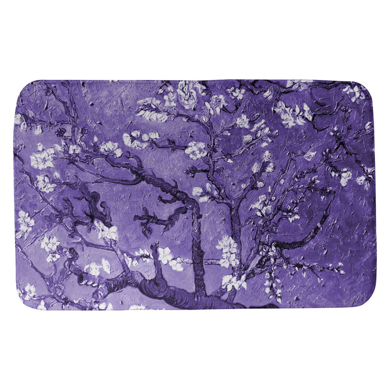 Tapis pour salle de bain Kandiyohi, l 17 po x L 24 po, Mauve