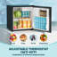Simzlife 1.6 Cu. Ft. Freestanding Mini Fridge With Freezer for Dorm, College, Office-99338813