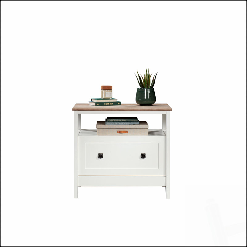 Classeur latéral moderne avec grand tiroir, parfait pour les solutions de rangement organisées et élégantes pour le bureau à domicile.